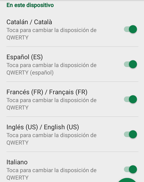 menú 3 swiftkey