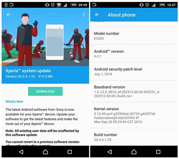Sony Xperia M4 Aqua seguridad