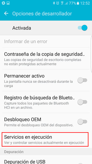 Apps segundo plano Android
