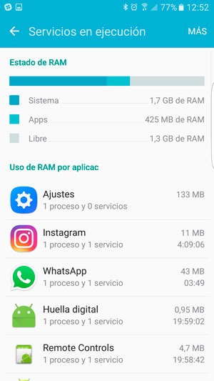 Apps segundo plano Android