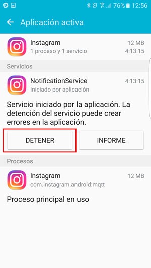 Apps segundo plano Android