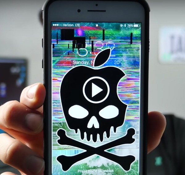 Circula por la red un ví­deo que bloquea los iPhone
