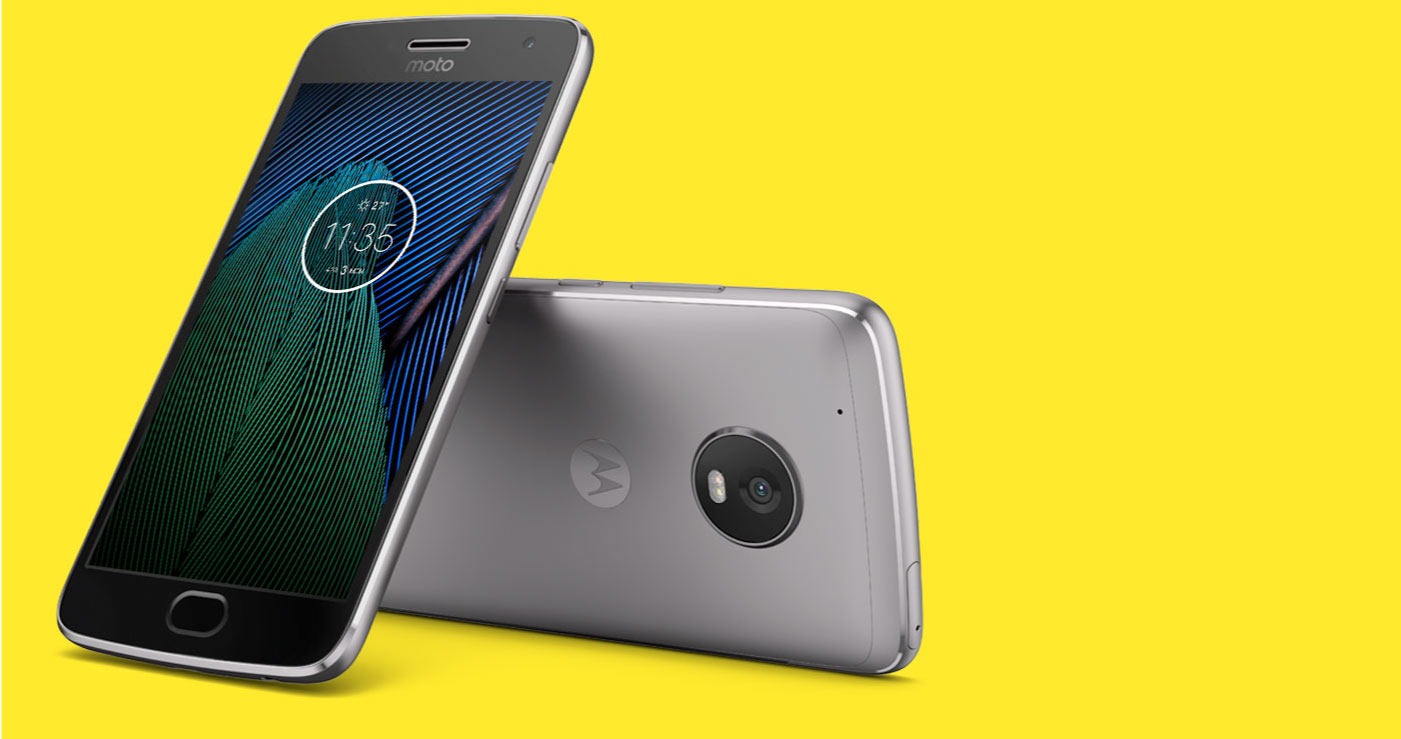 Moto G5 Plus trasera y frontal