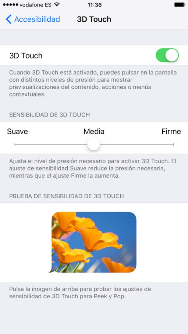 iphone 3d touch sensibilidad
