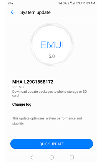 Actualización Huawei Mate 9