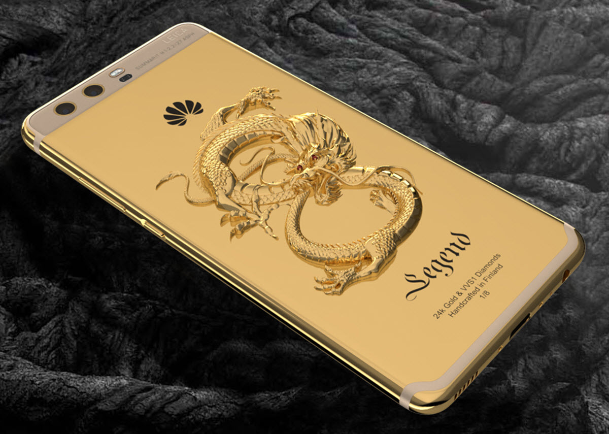 Cubre tu Huawei P10 de oro por el módico precio de 3.000 euros