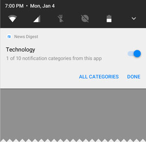 canales notificaciones android o agrupa