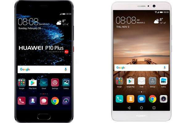 Las 6 diferencias entre el Huawei Mate 9 y el Huawei P10 Plus