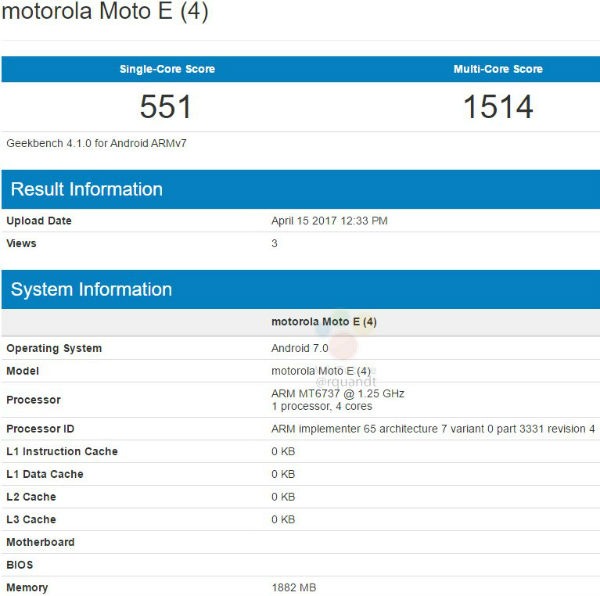 Motorola Moto E4