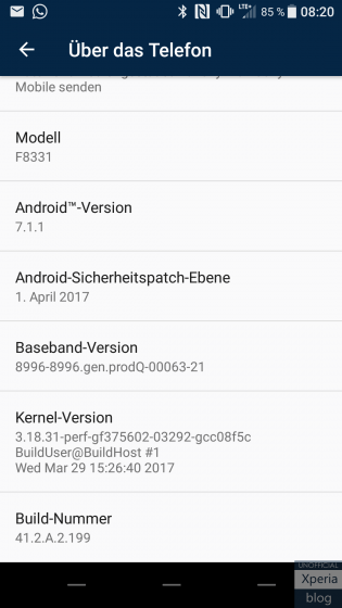 Actualización Sony Xperia