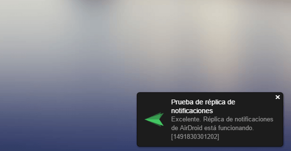 airdroid notificacion