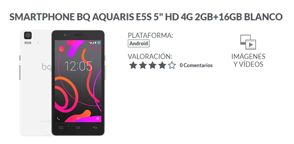 bq aquaris tienda game