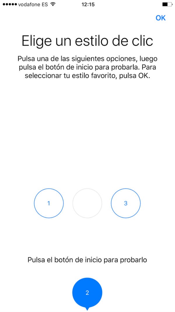 botón de inicio