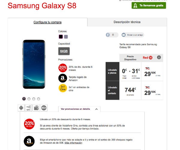 Samsung Galaxy S8 Vodafone