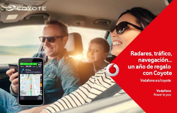 Vodafone incluye un año del navegador Coyote gratis para clientes Red y One