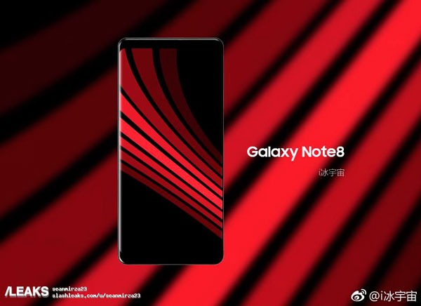 render samsung galaxy note 8 rojo