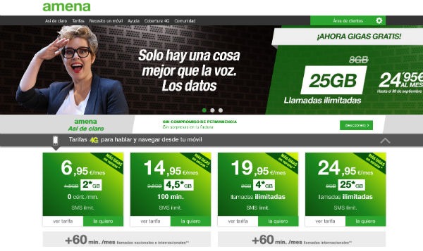 Las promociones del verano de Vodafone, Simyo y Lowi 7 Amena promoción verano