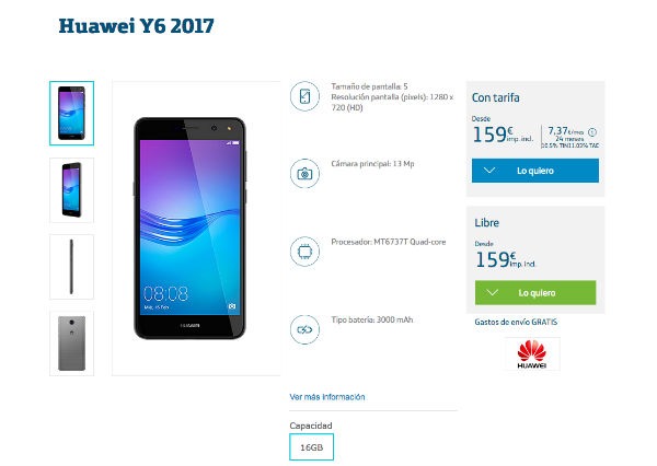 Huawei Y6 2017 Movistar