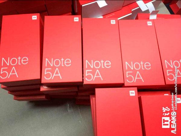 filtracion Xiaomi Redmi Note 5A cajas