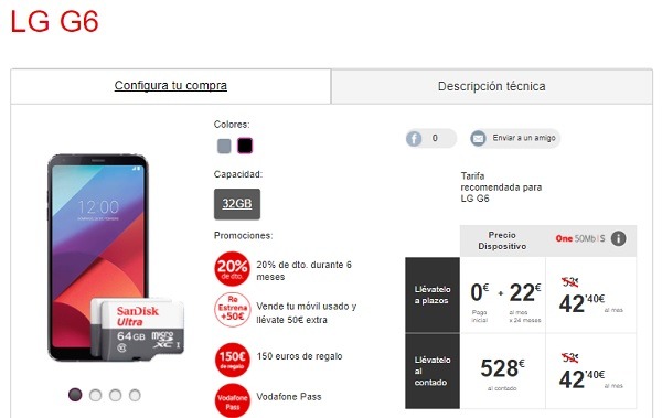 LG G6 vodafone