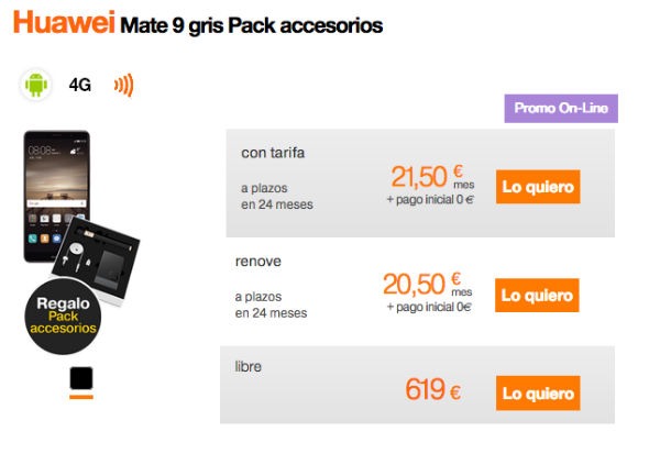 Huawei Mate 9 + Pack accesorios