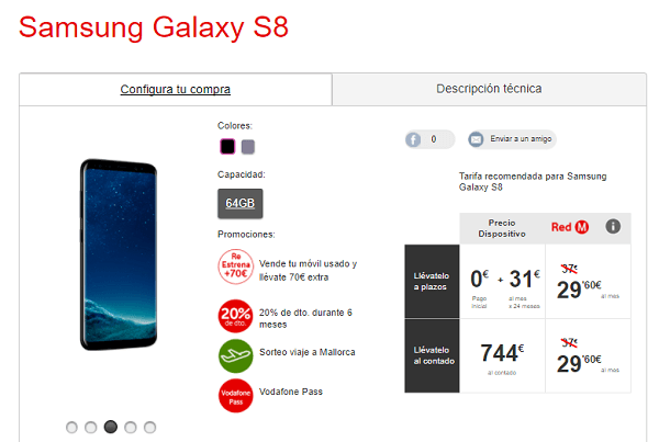 Samsung Galaxy S8 vodafone