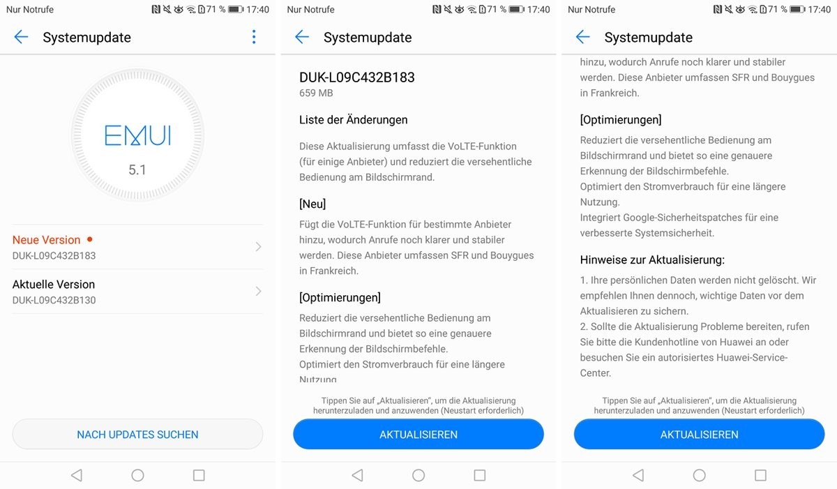 Actualización Honor 8 Pro
