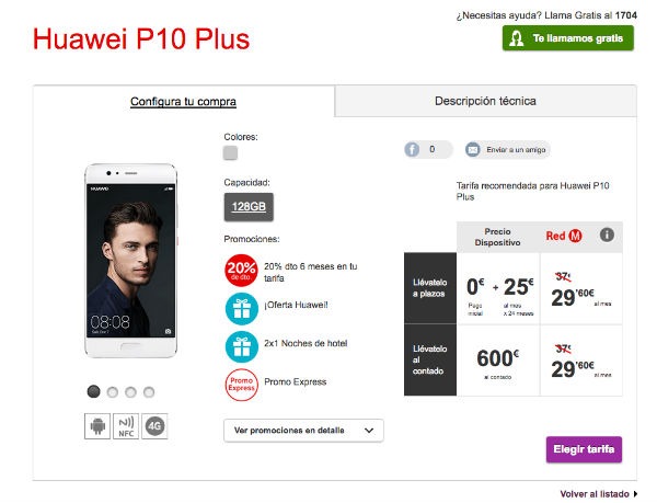 Huawei P10 Plus Vodafone