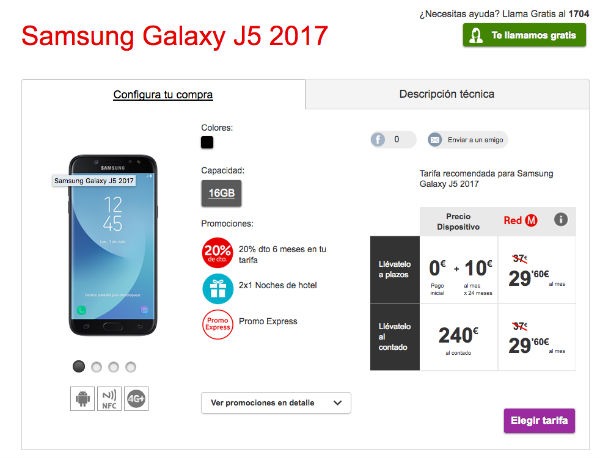 Samsung Galaxy J5 2017 Vodafone