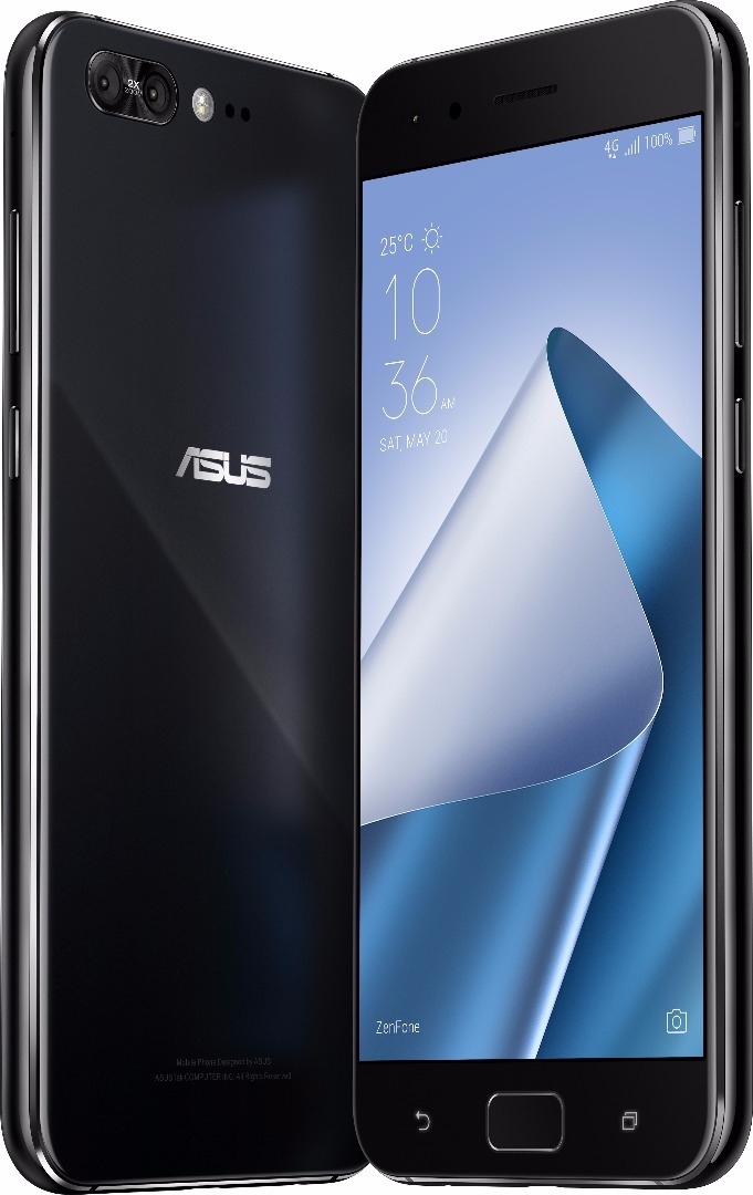 asus zenfone 4 pro diseño frontal y trasero negro