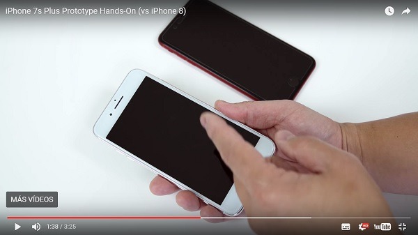 Aparece un ví­deo comparativo entre el iPhone 7s Plus y el iPhone 8