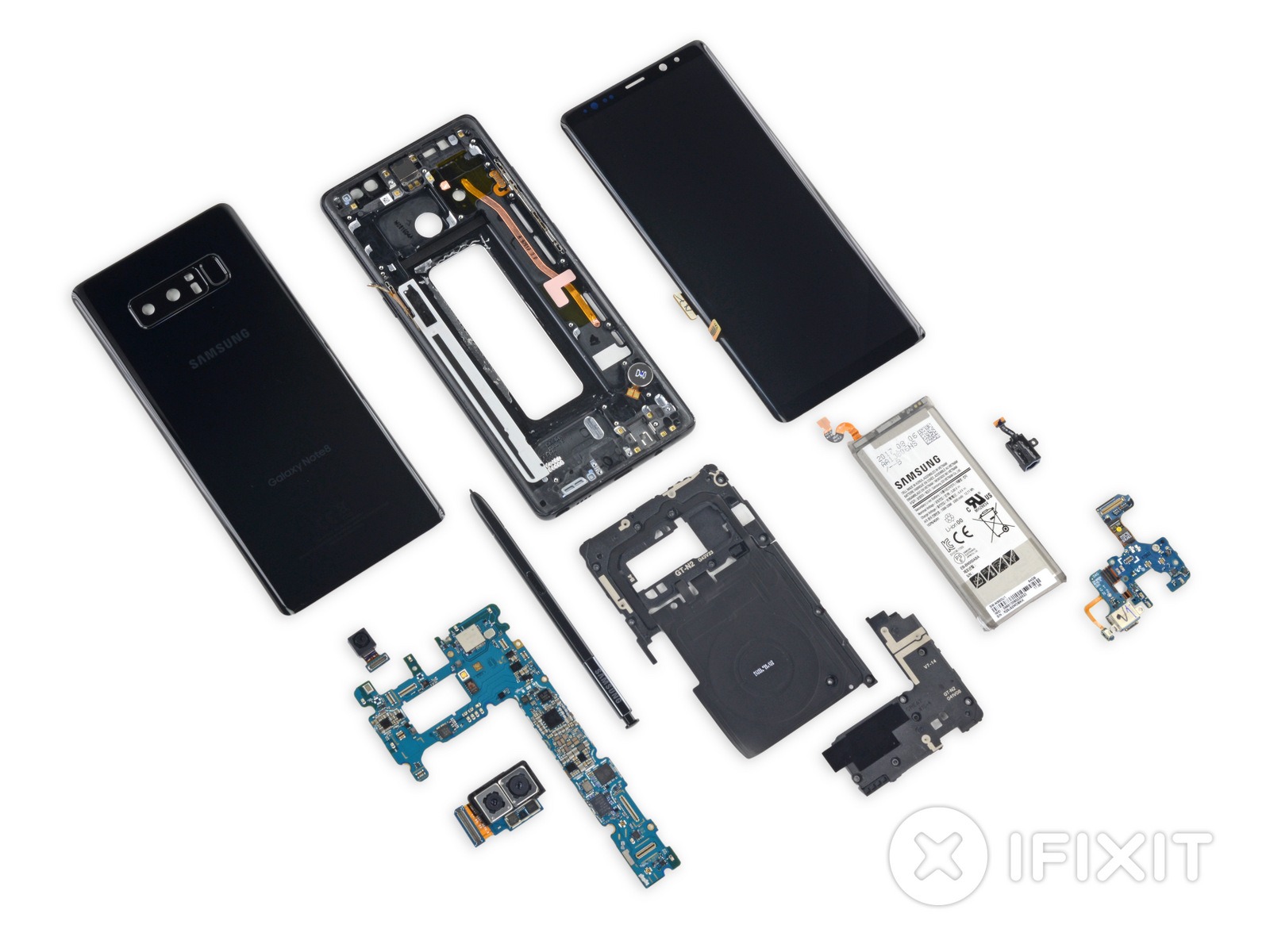 Galaxy Note 8 desmontado
