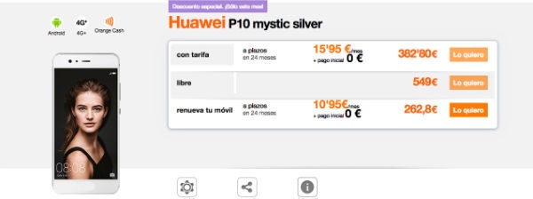 Huawei P10 Orange
