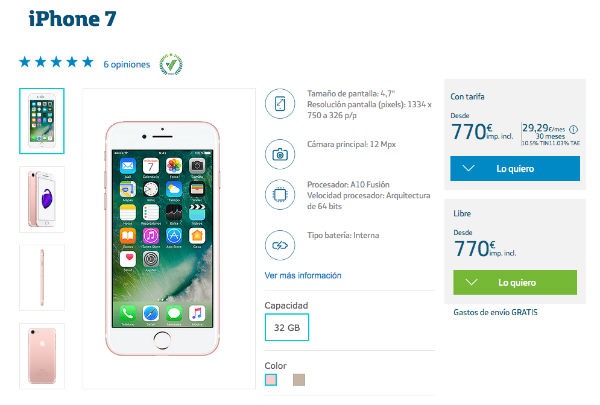 iPhone 7 Movistar