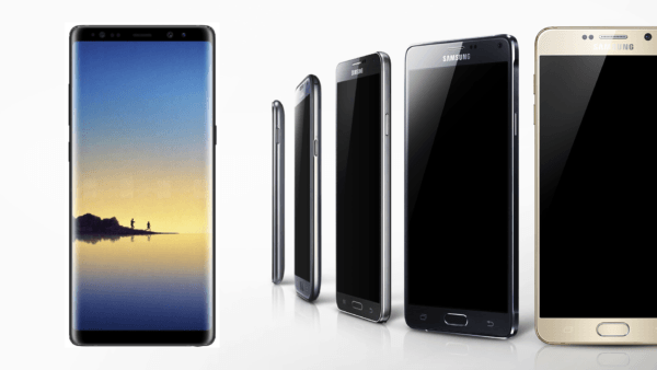 Así­ ha cambiado el Samsung Galaxy Note desde el primer modelo