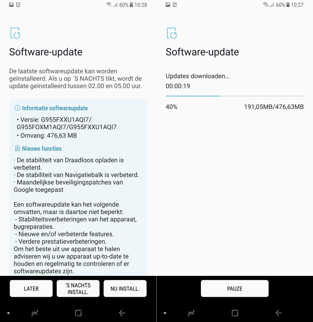 El Samsung Galaxy S8 se actualiza con mejoras y solución a Blueborne 1