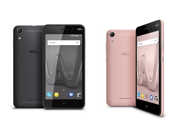 wiko lenny 4 diseño negro y rosa