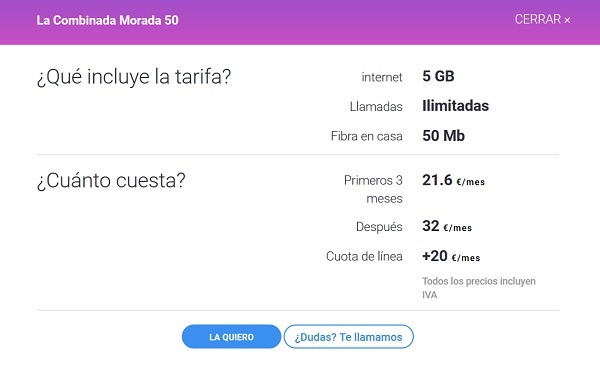 combinada morada 50 yoigo