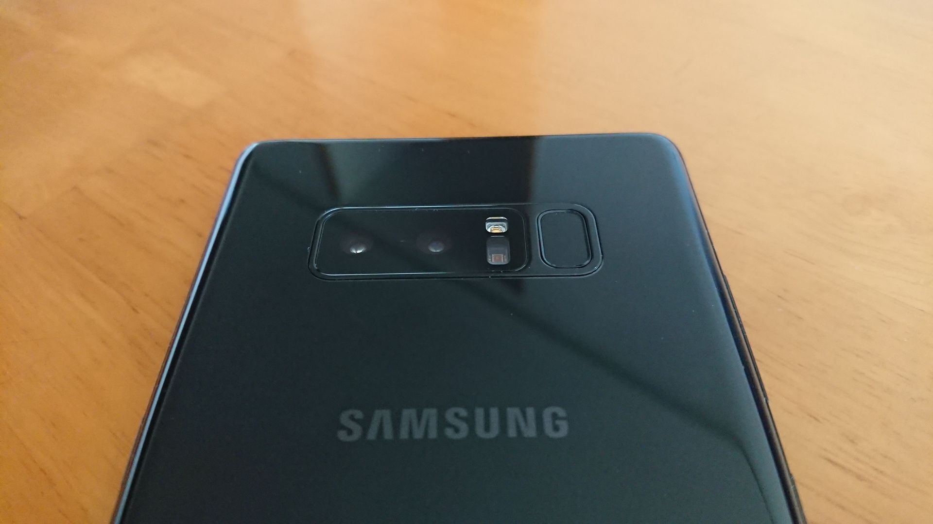 Samsung Galaxy Note 8 vista camara