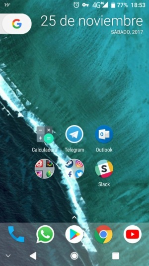 Interfaz final Android 8 pantalla principal