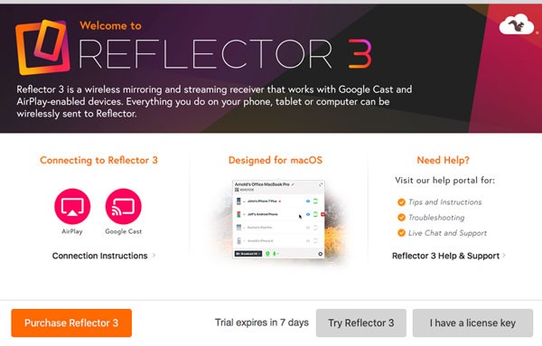 Reflector primera ejecución