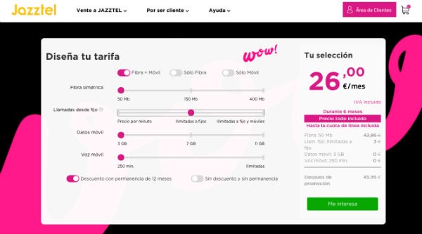 Jazztel fibra