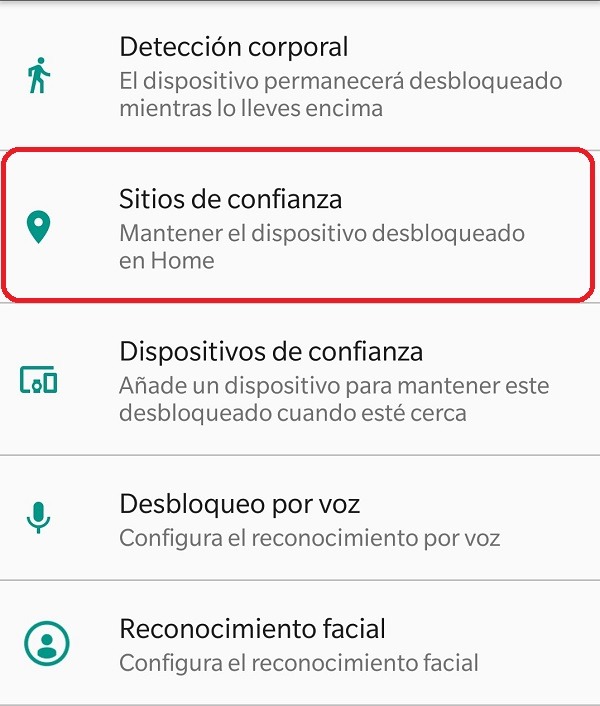 sitios de confianza