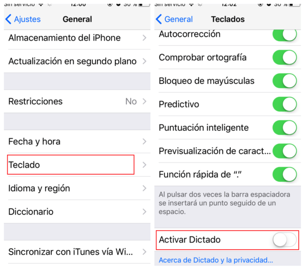 teclado iphone