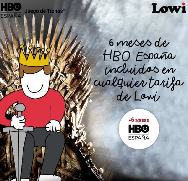 Lowi regala seis meses de HBO con cualquier tarifa