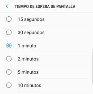 pantalla apagada