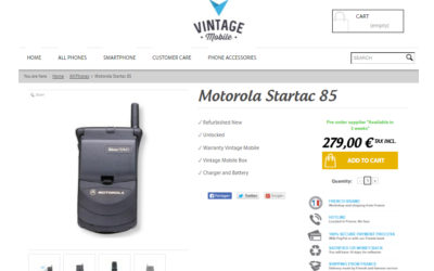 VintageMobile, web para comprar móviles antiguos restaurados