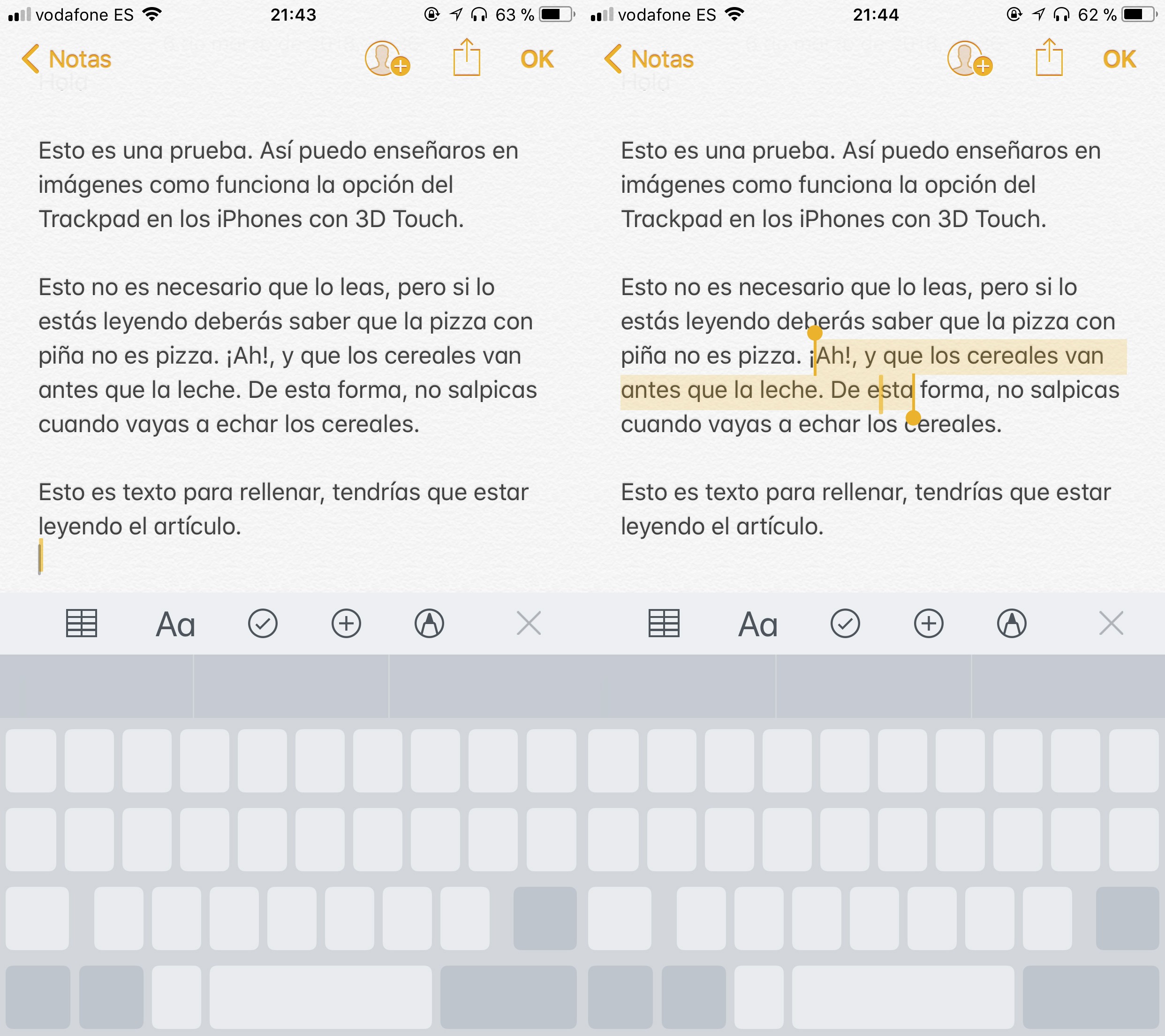 TrackPad iPhone