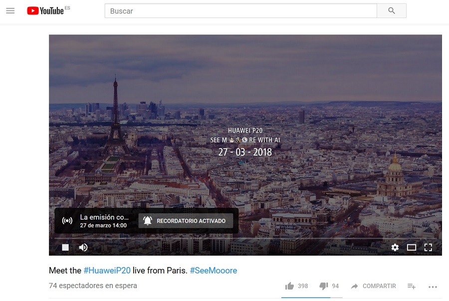 huawei p20 presentacion