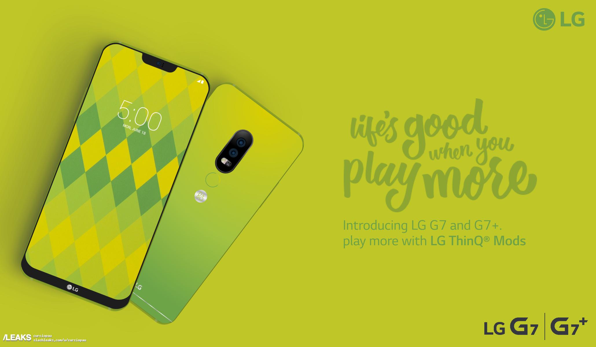 Una imagen promocional nos muestra el diseño del LG G7